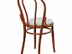 Ručně ohýbaná židle s čalouněným sedákem Z165 - tradiční výroba