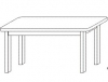 180 x 90 cm, výška 76 cm rozklad 50 cm
