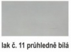 lak průhledný bílý 11