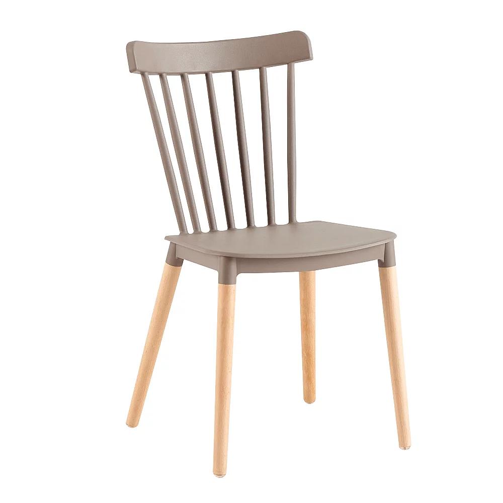 Jídelní židle, šedá/buk, ZOSIMA