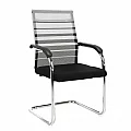 Zasedací židle, šedá/černá/stříbrná, ESIN