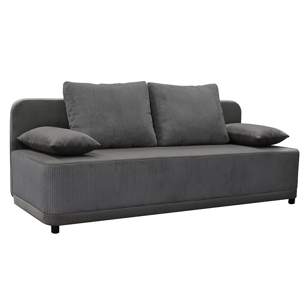 Rozkládací pohovka, šedá, SENTY