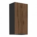Horní skříňka, ořech okapi/černá, MENZO 45 G-90 1F