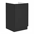 Dřezová skříňka, černá, SIBER 50 ZL 1F BB