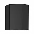 Horní rohová skříňka, černá, SIBER 60x60 GN-90 1F