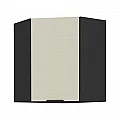 Horní rohová skříňka, cashmere/černá, ARAKA 60x60 GN-72 1F