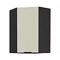 Horní rohová skříňka, cashmere/černá, ARAKA 60x60 GN-90 1F