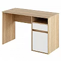 PC stůl, dub sonoma/bílá, BILI NEW