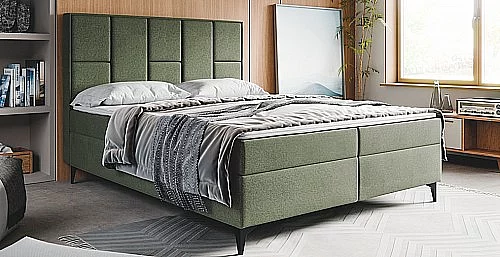 Postel VENICE 180 cm vč. roštu, ÚP a matrace Element 11