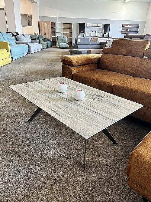 DORI kafé konferenční stolek keram. dř/černá