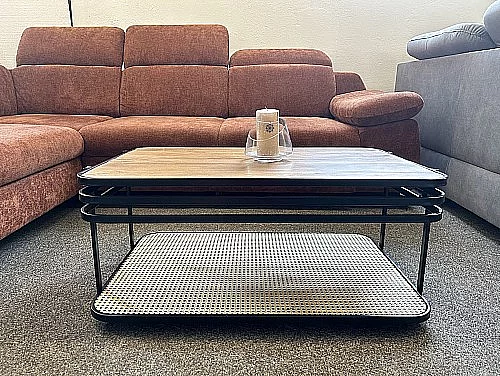 BOMI kafé konferenční stolek černá/mango