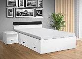 Postel MARI 120cm vč. roštu a ÚP bílá