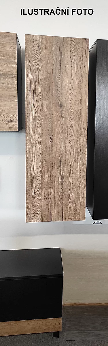 Skříňka závěsná SQUARE DANCE 24AZJZ07 dub / wenge