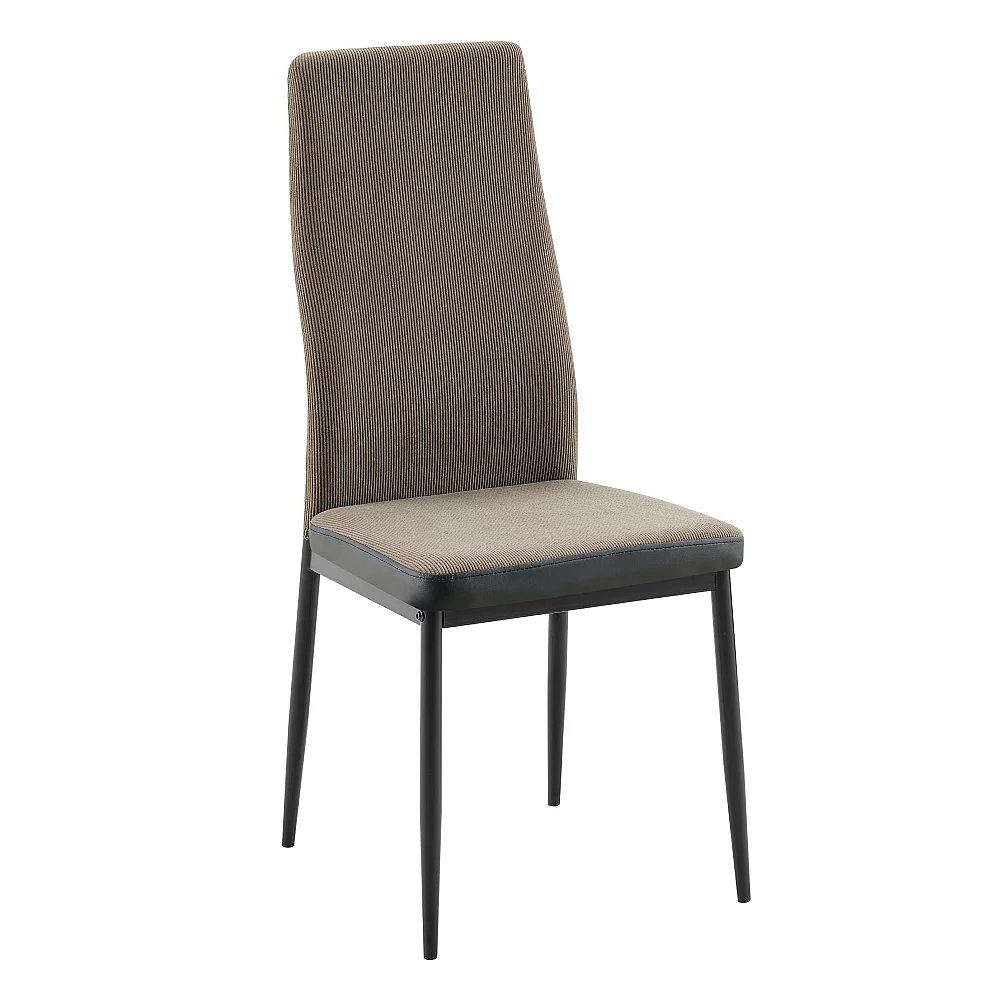 Jídelní židle, tmavě hnědá/černá, ENRA NEW