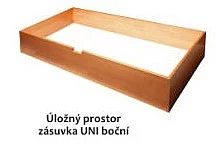 Úložný prostor zásuvka - masiv