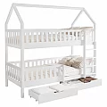 Montessori patrová postel, bílá, VENITA TYP 2