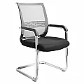 Zasedací židle, černá/šedá, FAJE