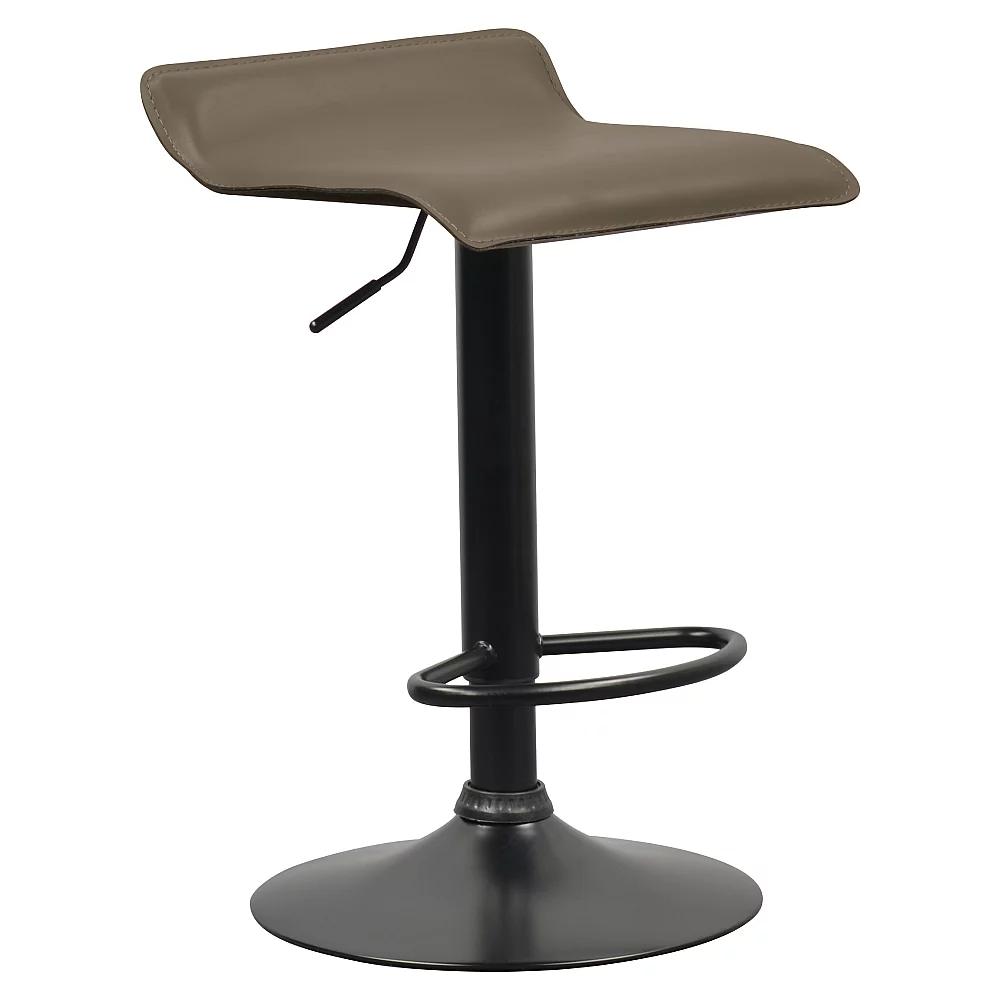 Barová židle, šedohnědá Taupe ekokůže, BAILI