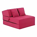 Skládací matrace/křeslo, 2v1, růžová magenta, PELOS