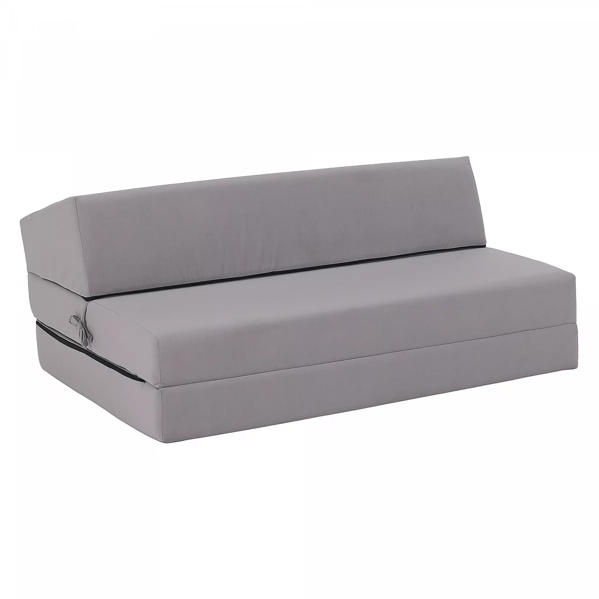 Skládací matrace/křeslo, 2v1, světle šedá, VEDIS