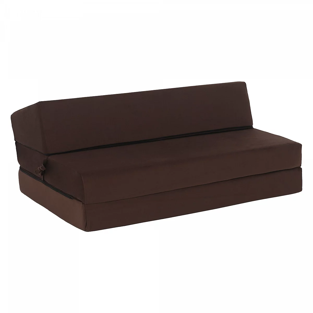 Skládací matrace/křeslo, 2v1, hnědá, VEDIS