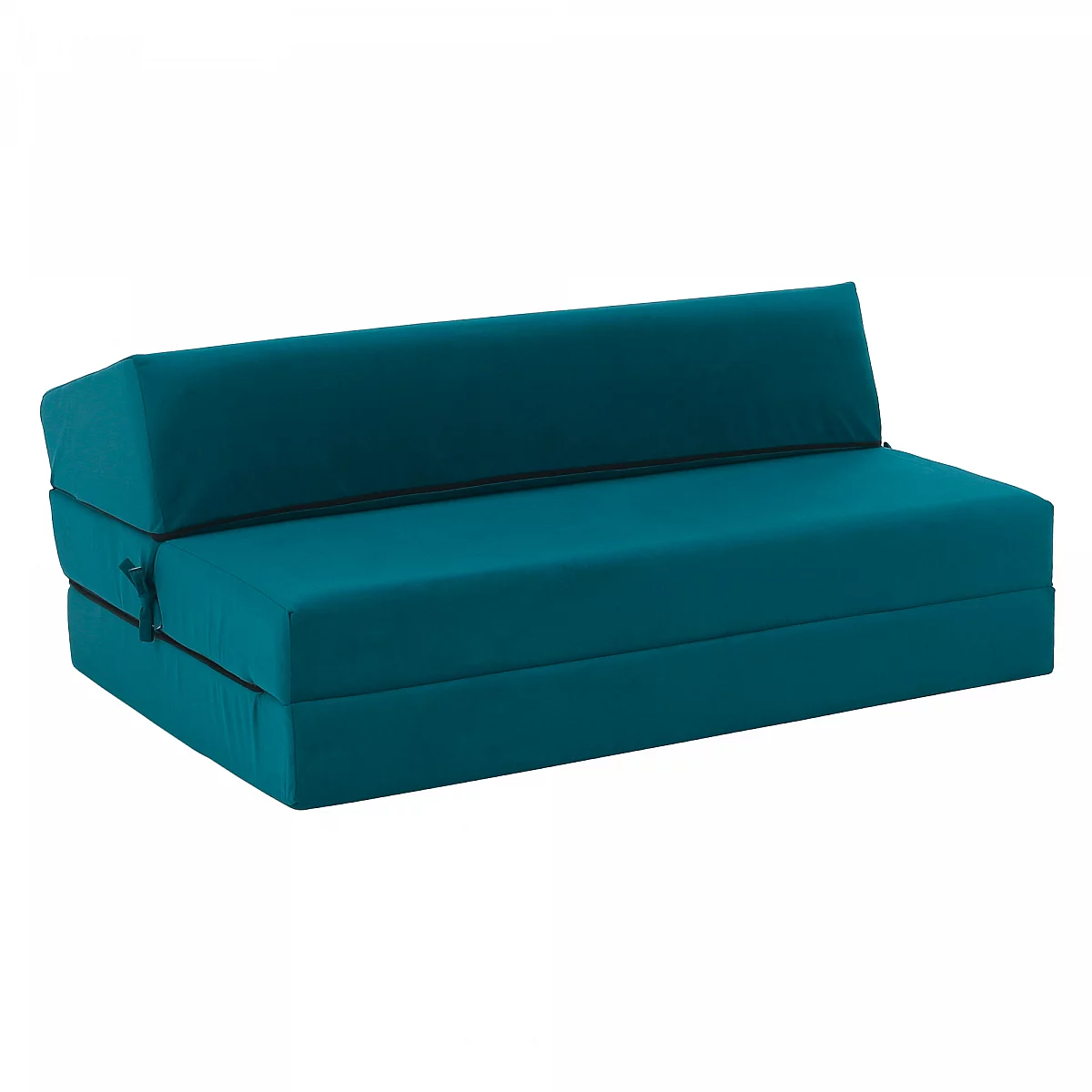 Skládací matrace/křeslo, 2v1, petrolejová, VEDIS