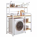 Regál nad pračku, dub natural/bílá, DARBY