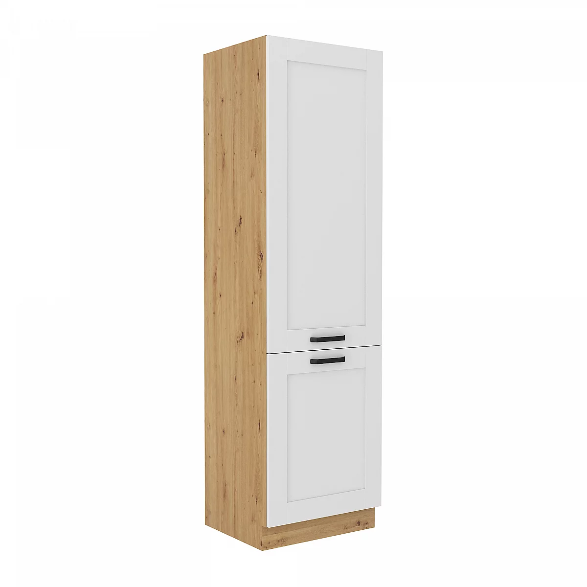 Vysoká skříňka, dub artisan/bílá, LULA 60 DK-210 2F
