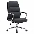Kancelářské křeslo, černá/chrom, ADMON