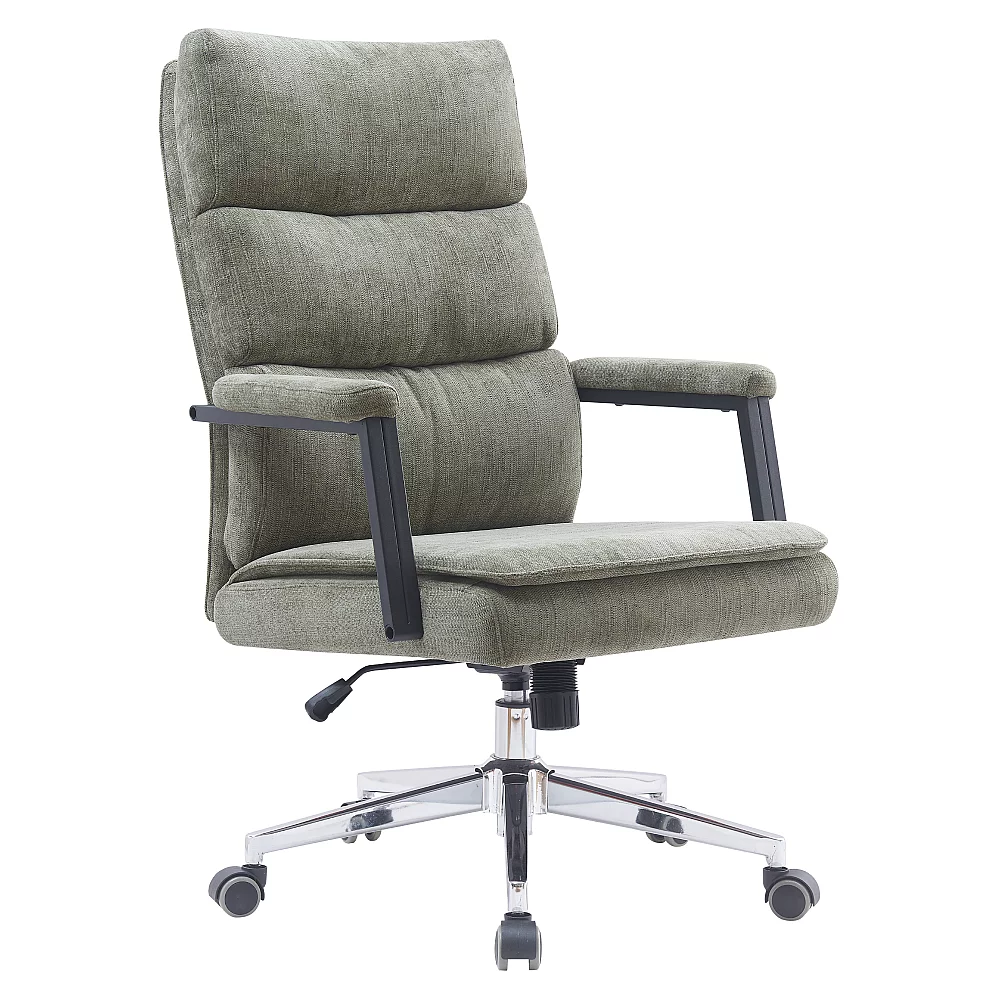 Kancelářské křeslo, zelená/chrom, ZAVIER