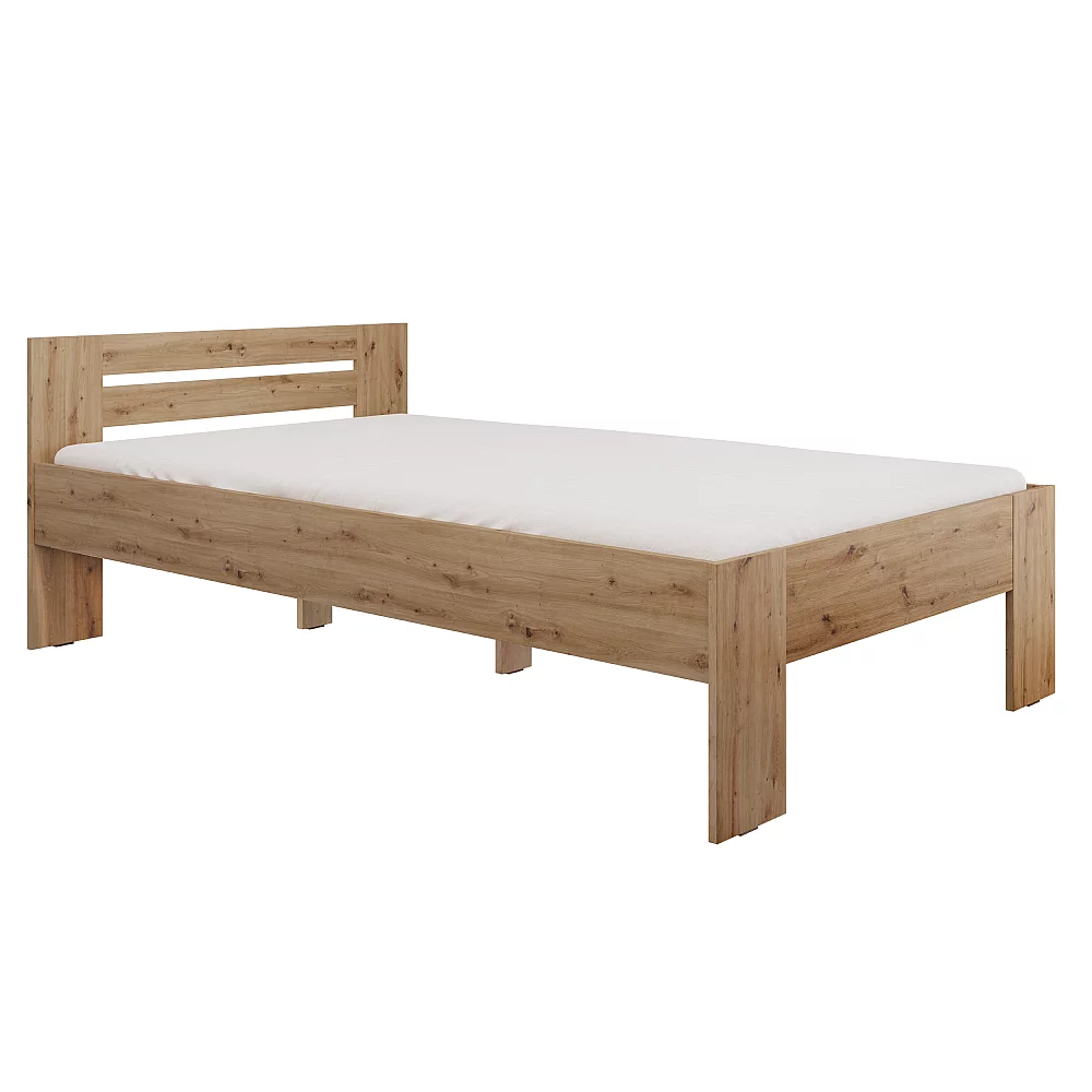 Postel, 120x200, dub artisan, BASIS