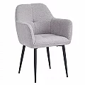 Jídelní křeslo, šedá/černá, SENER