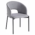 Jídelní židle, šedá/černá, LONKA
