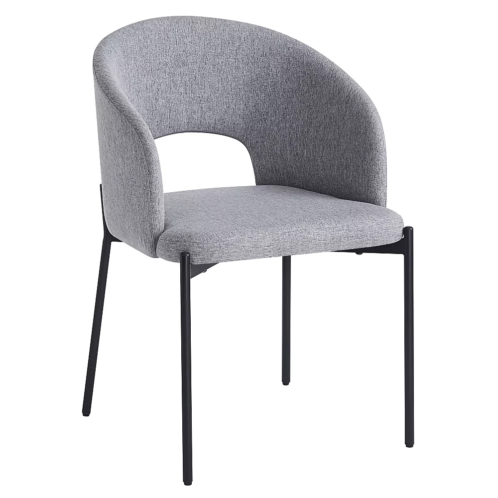 Jídelní židle, šedá/černá, LONKA