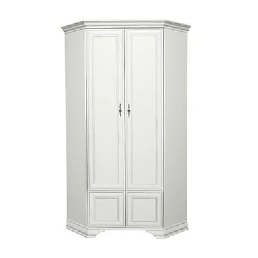 Rohová skříň, alpská bílá, KENTAK SZFN2D