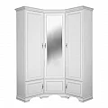Rohová skříň, alpská bílá, KENTAK SZFN5D