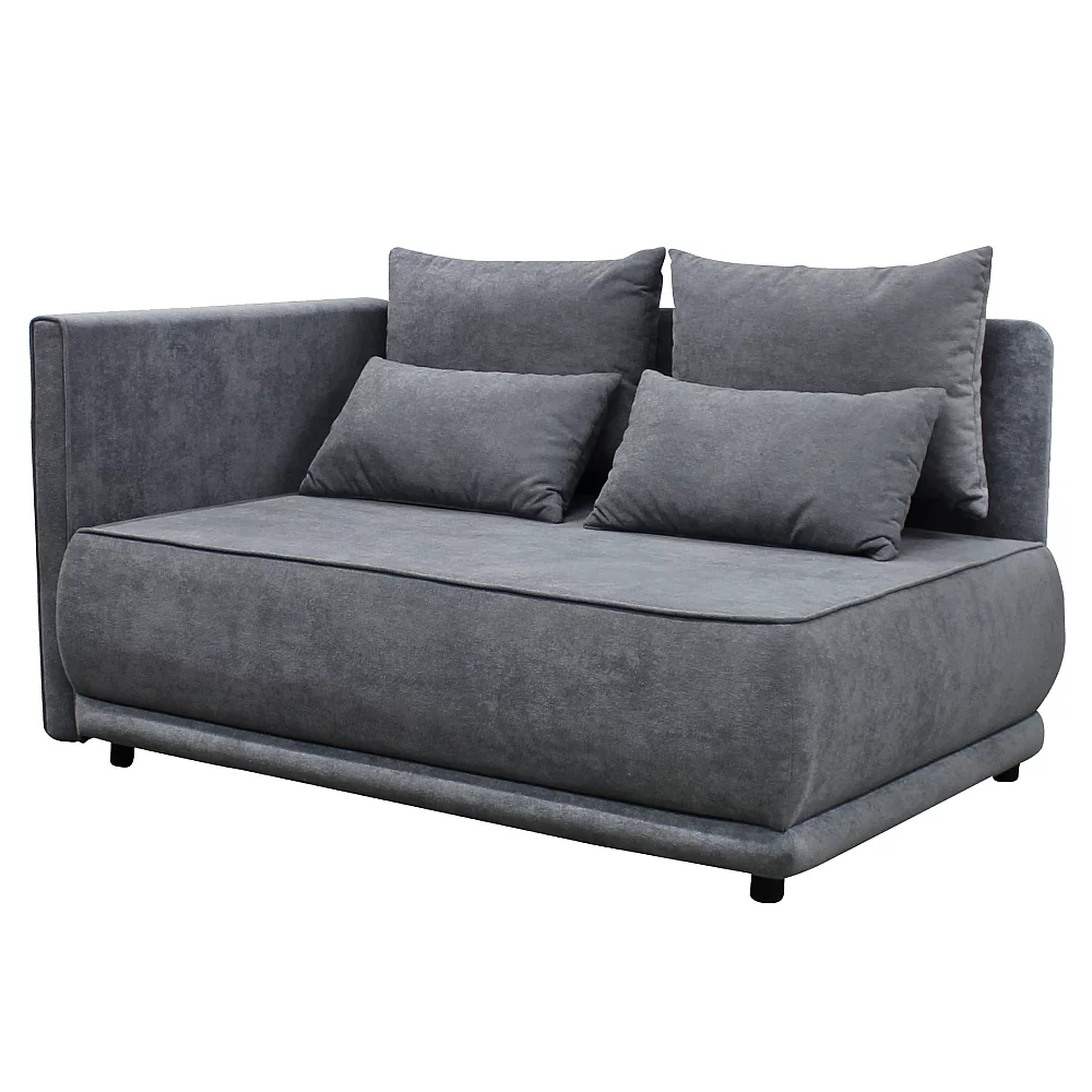 Rozkládací pohovka, šedá, levá, LIAMI