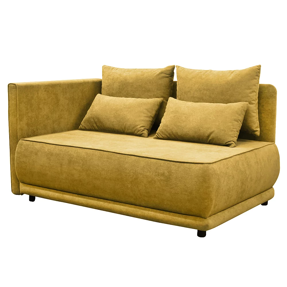 Rozkládací pohovka, hořčicová, levá, LIAMI