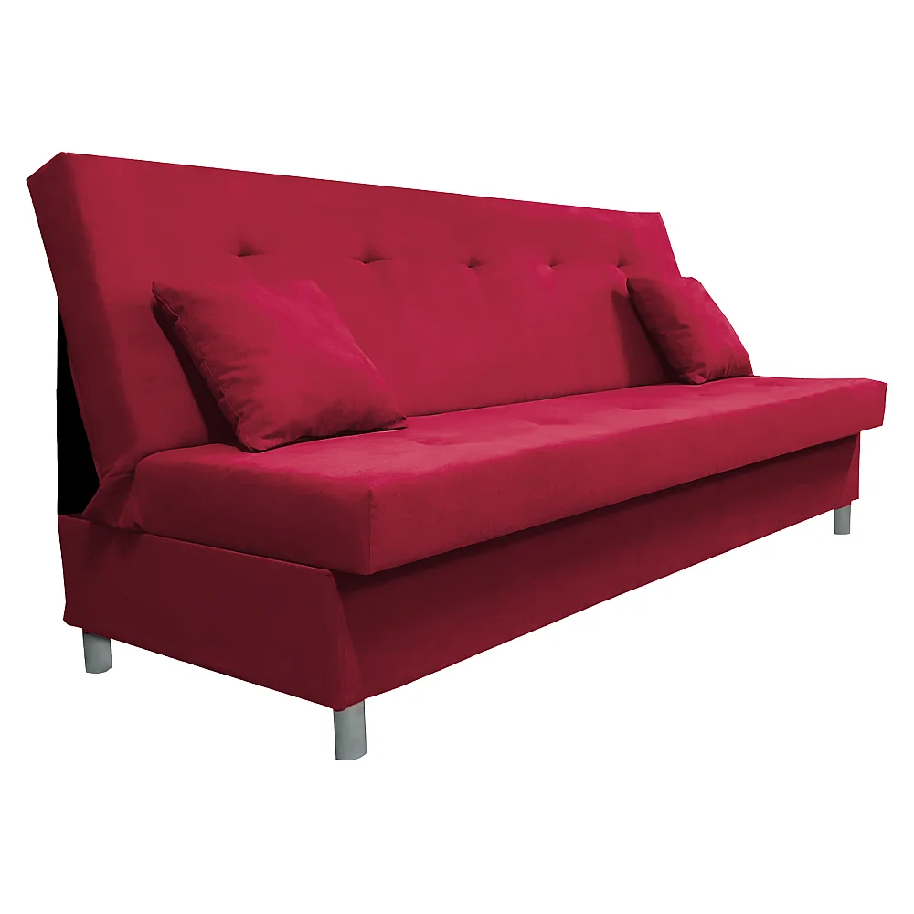 Rozkládací pohovka, červená, ALADA