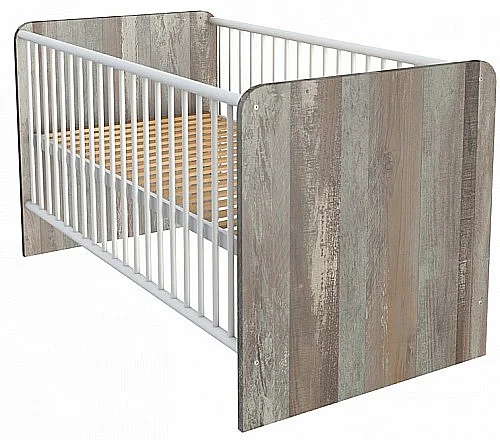 Dětská postýlka MOON  driftwood/bílá