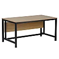 Psací stůl, dub/černá, 120x80 cm, KILIS NEW