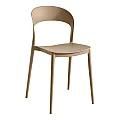 Stohovatelná židle, béžová, RADANA NEW