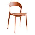 Stohovatelná židle, oranžová, RADANA NEW