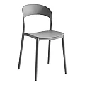Stohovatelná židle, šedá, RADANA NEW