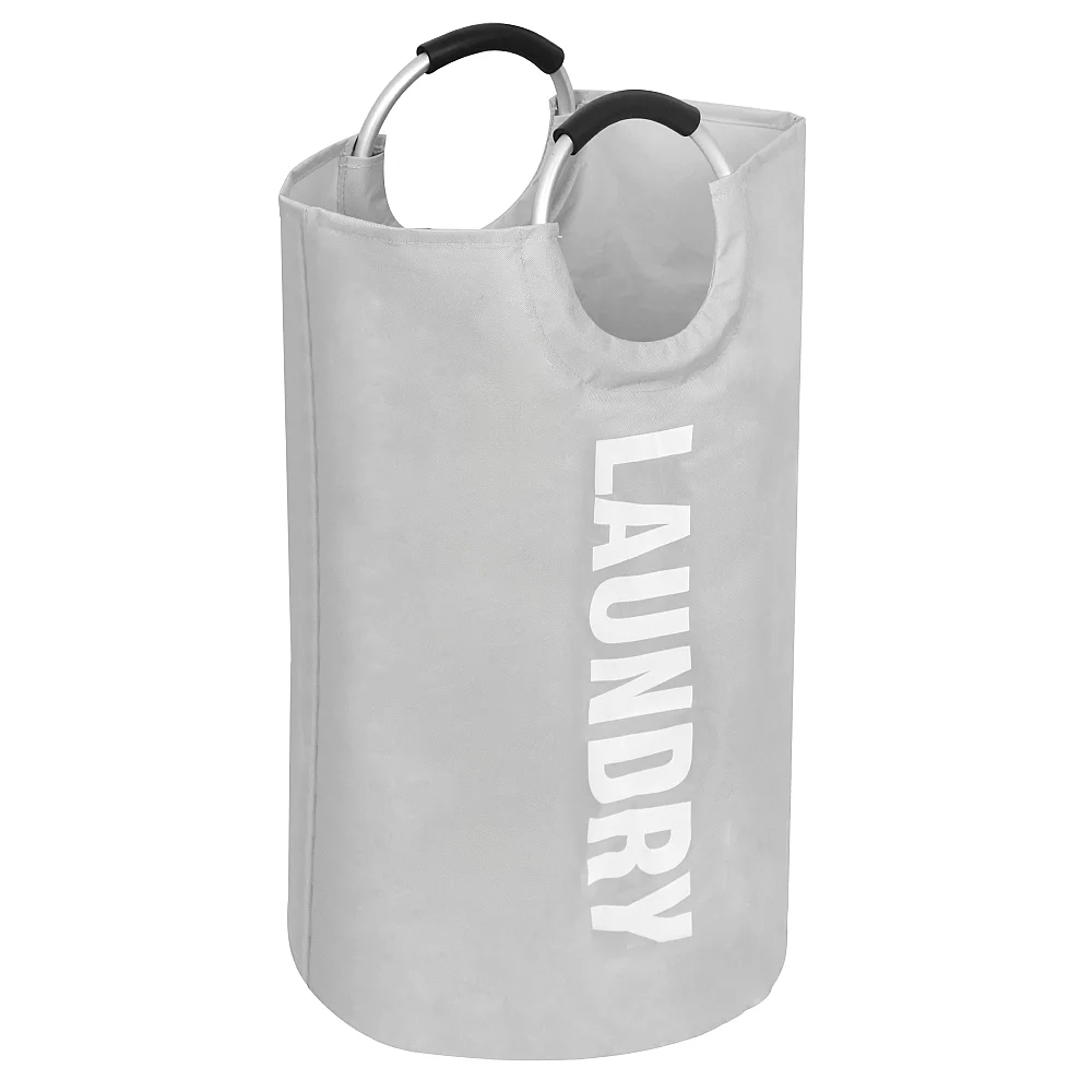 Látkový koš na prádlo, šedá, DARILO