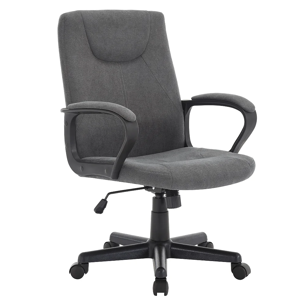 Kancelářské křeslo, tmavě šedá/černá, REVIN