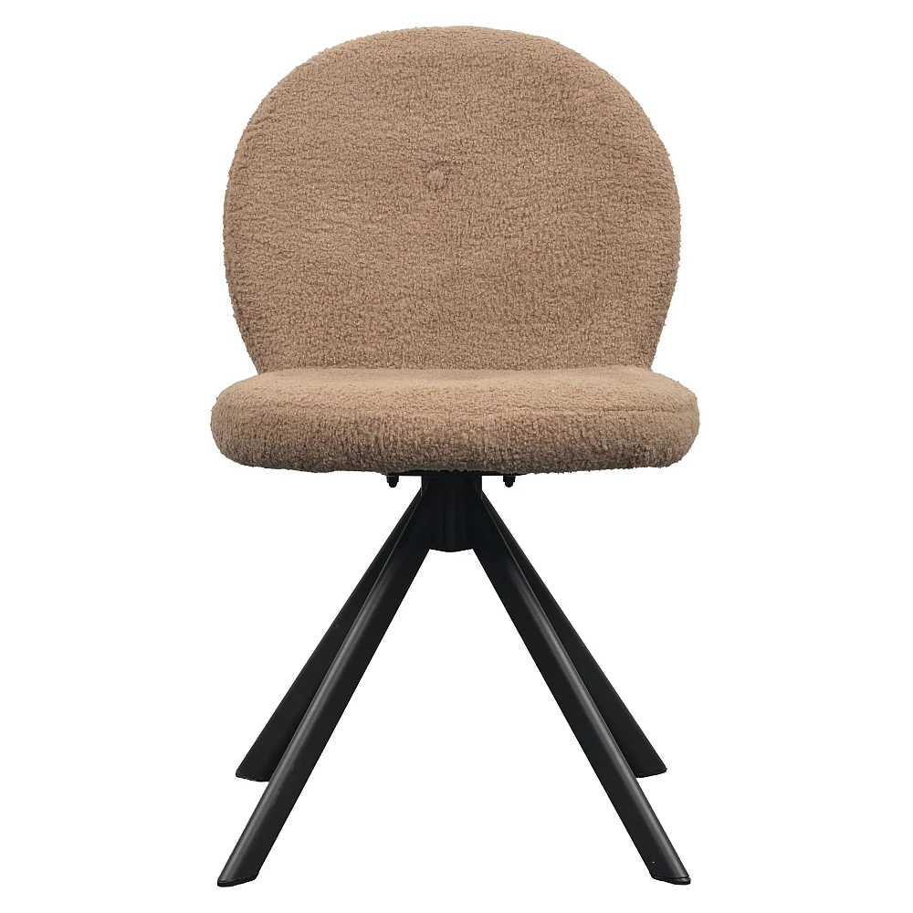 Jídelní židle, světle hnědá/černá, RODIA