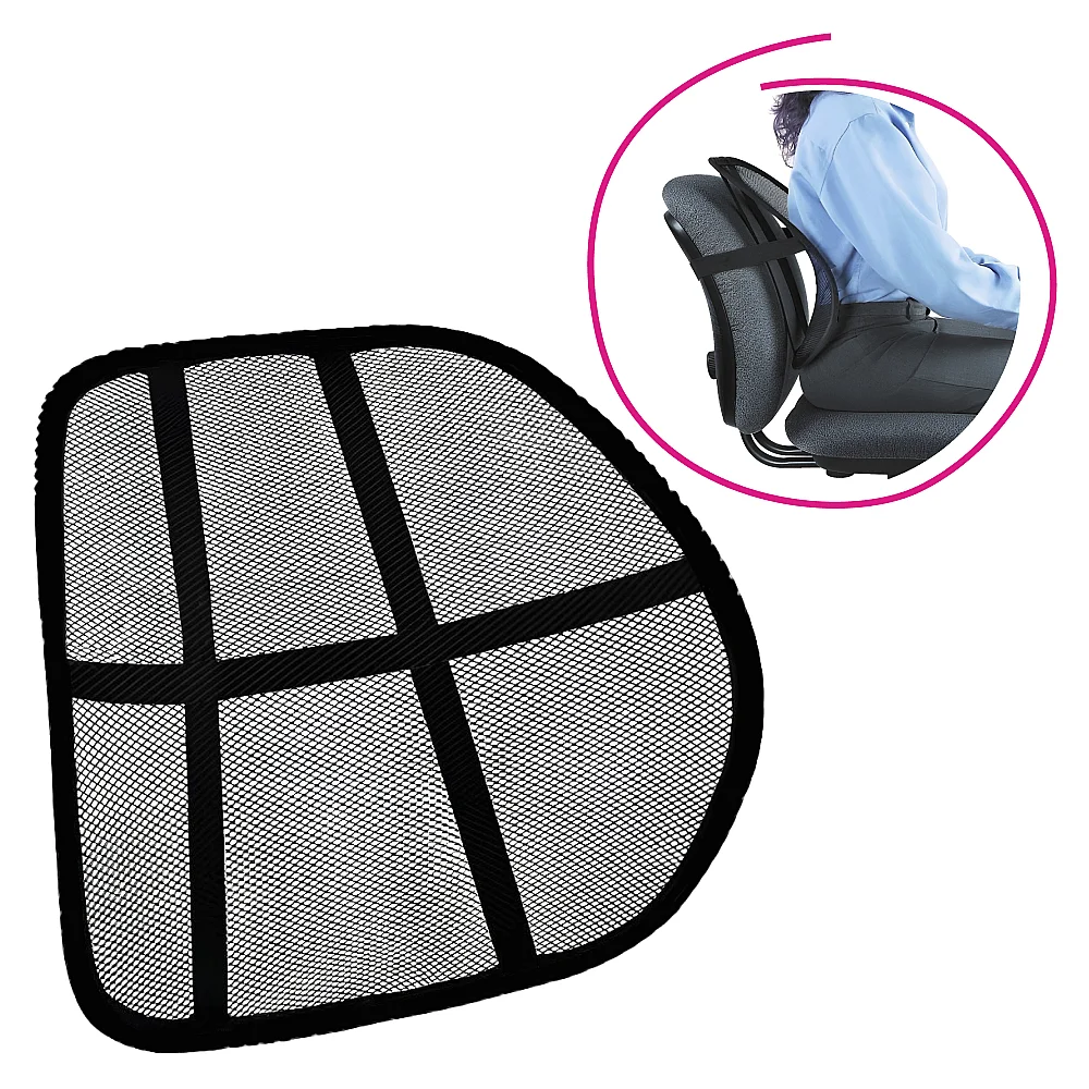 Ergonomická opěrka zad, černá, BEKIO