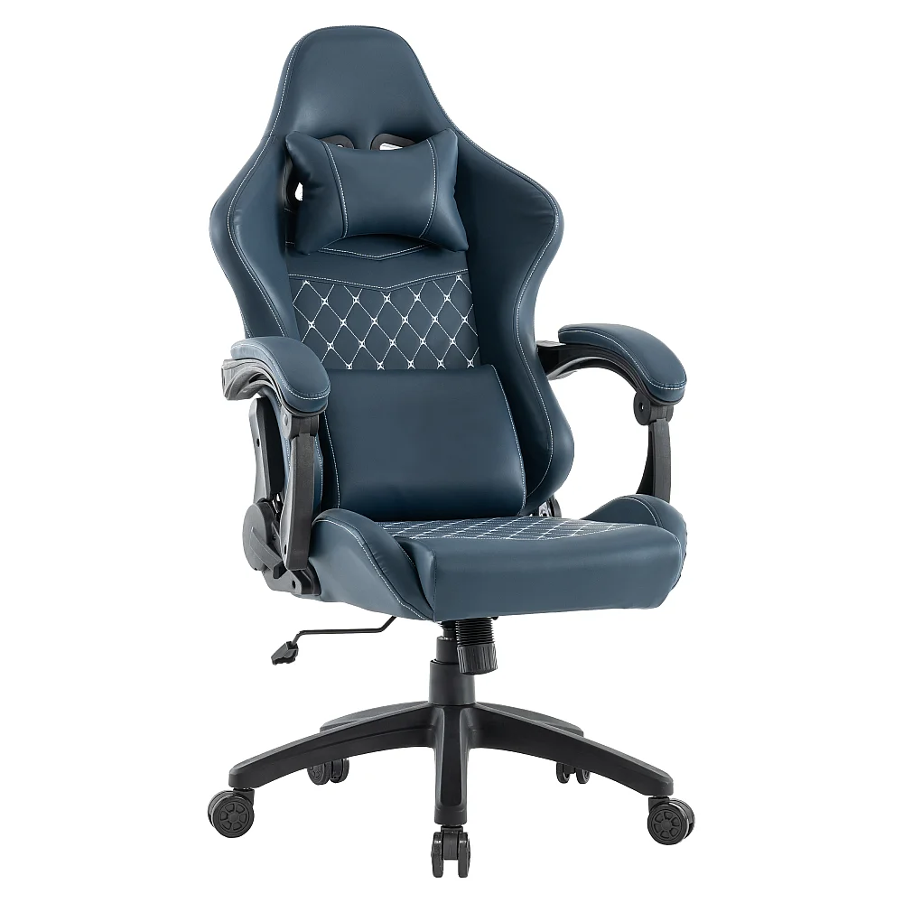 Kancelářské/herní křeslo, modrá, SAMIE