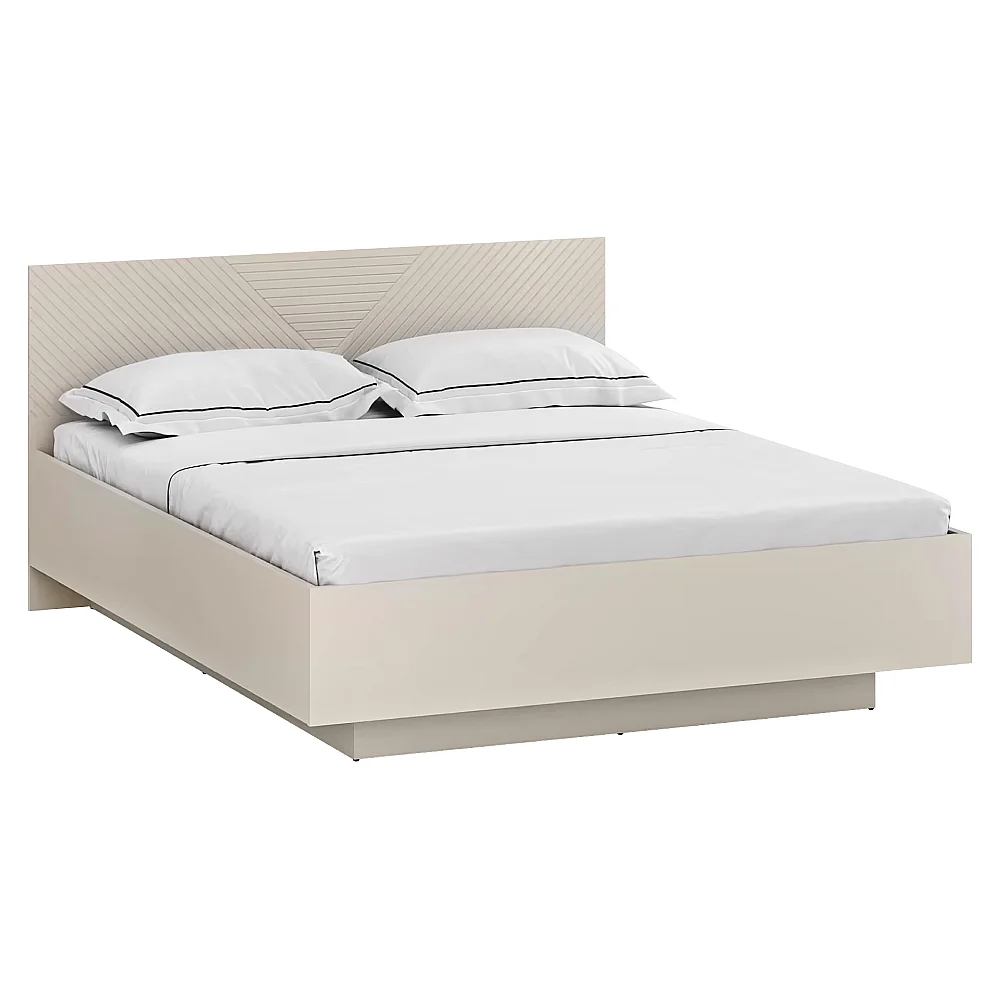 Postel s roštem, 160x200, kašmír/dub castello, EYCO